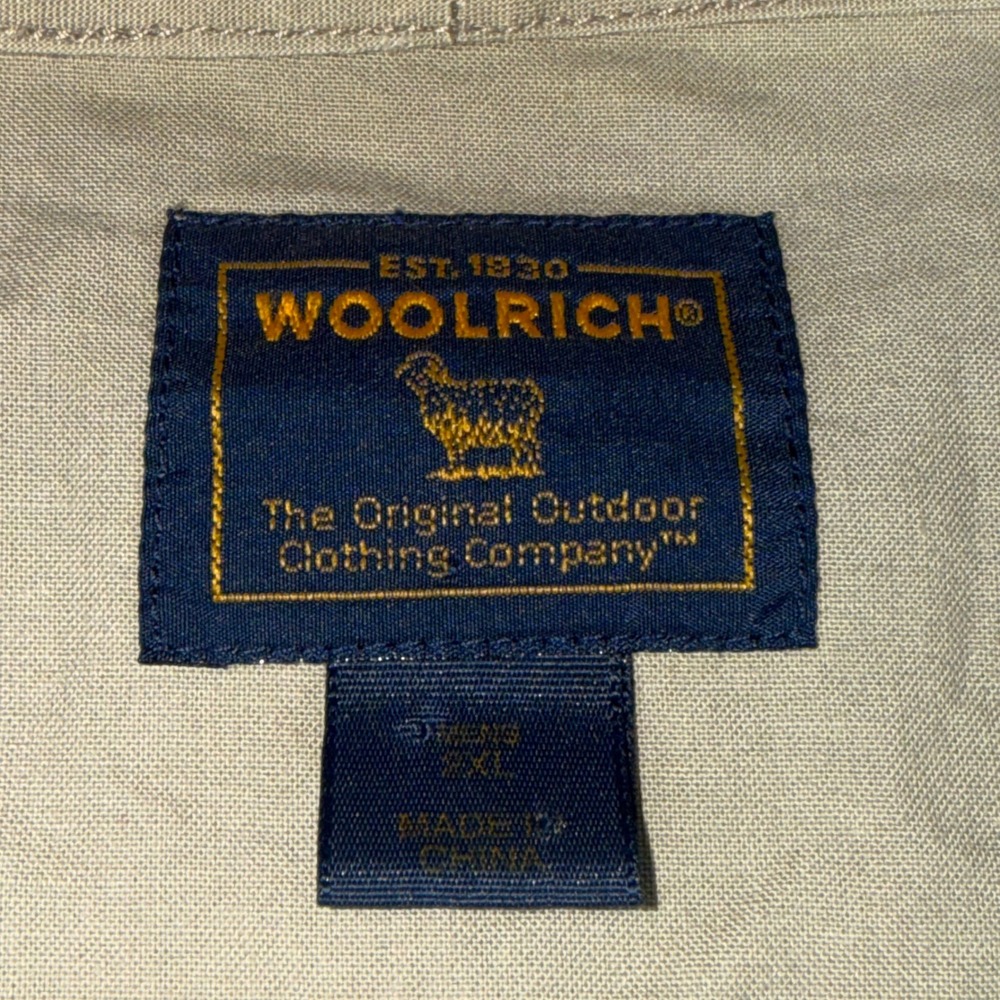 Woolrich Mens Khaki Cotton Multi-Pocket Utility Fishing Vest 475WS 2XL - Picture 3 of 13